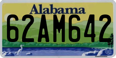 AL license plate 62AM642