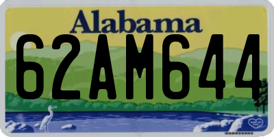 AL license plate 62AM644