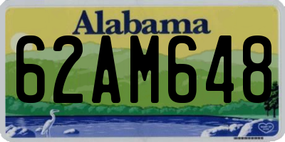 AL license plate 62AM648