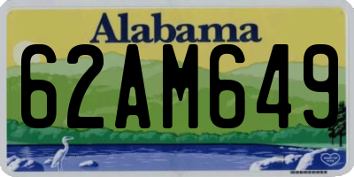 AL license plate 62AM649