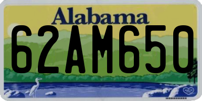 AL license plate 62AM650