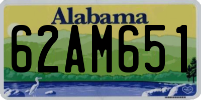 AL license plate 62AM651