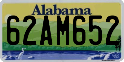 AL license plate 62AM652