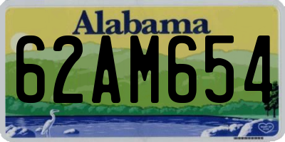 AL license plate 62AM654