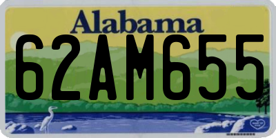 AL license plate 62AM655