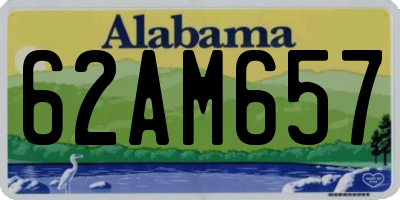 AL license plate 62AM657