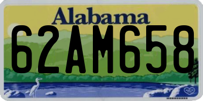 AL license plate 62AM658
