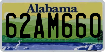 AL license plate 62AM660