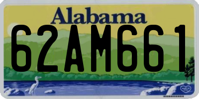 AL license plate 62AM661