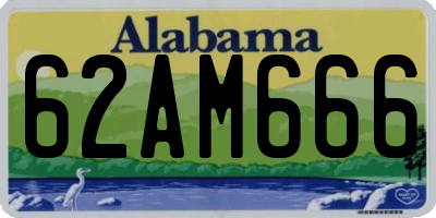 AL license plate 62AM666