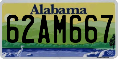 AL license plate 62AM667