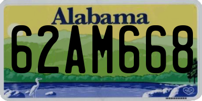 AL license plate 62AM668
