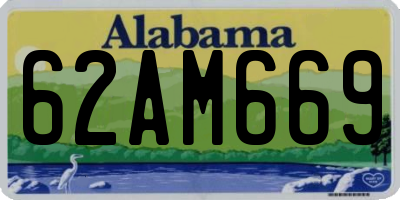 AL license plate 62AM669