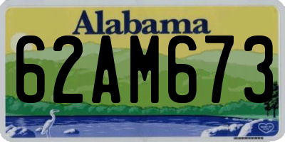 AL license plate 62AM673