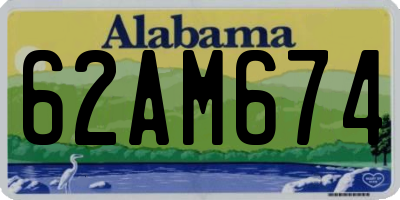AL license plate 62AM674