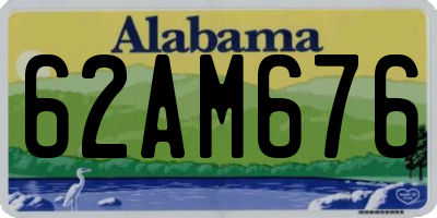 AL license plate 62AM676