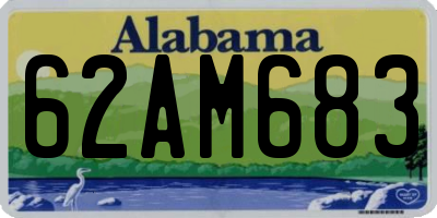 AL license plate 62AM683