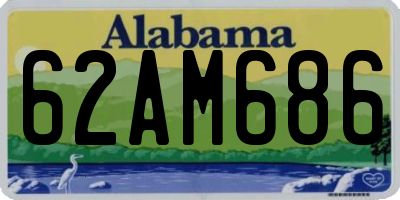 AL license plate 62AM686