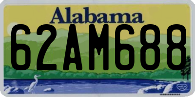 AL license plate 62AM688