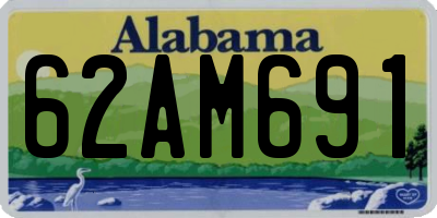 AL license plate 62AM691
