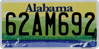 AL license plate 62AM692