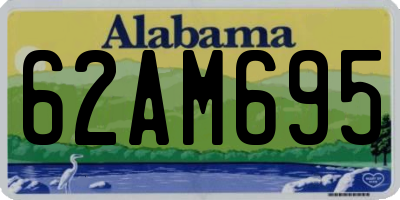 AL license plate 62AM695