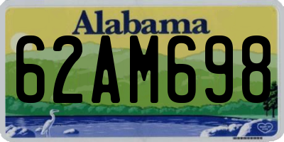 AL license plate 62AM698
