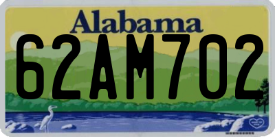 AL license plate 62AM702