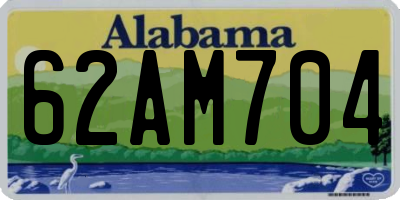 AL license plate 62AM704