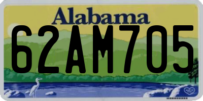 AL license plate 62AM705