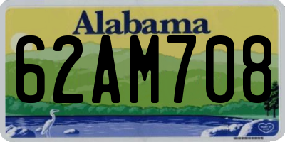 AL license plate 62AM708