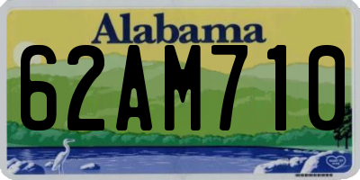 AL license plate 62AM710