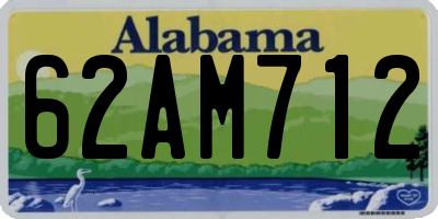 AL license plate 62AM712