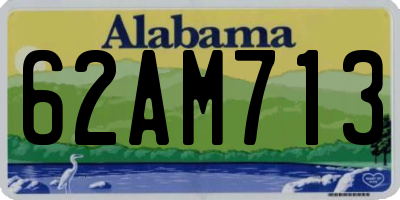 AL license plate 62AM713