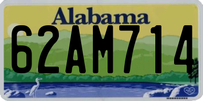 AL license plate 62AM714