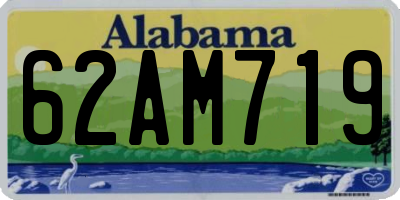 AL license plate 62AM719
