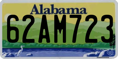 AL license plate 62AM723
