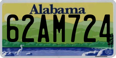 AL license plate 62AM724