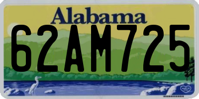 AL license plate 62AM725