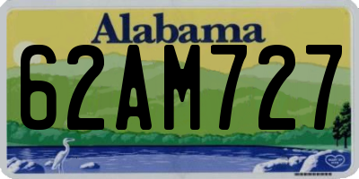 AL license plate 62AM727