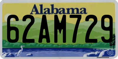 AL license plate 62AM729