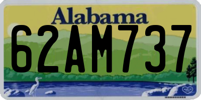 AL license plate 62AM737