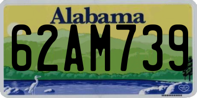 AL license plate 62AM739