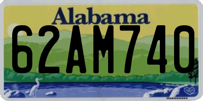 AL license plate 62AM740
