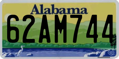 AL license plate 62AM744