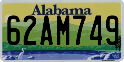 AL license plate 62AM749