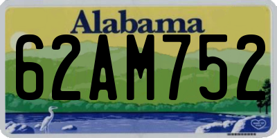 AL license plate 62AM752