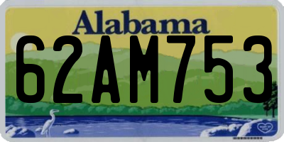 AL license plate 62AM753