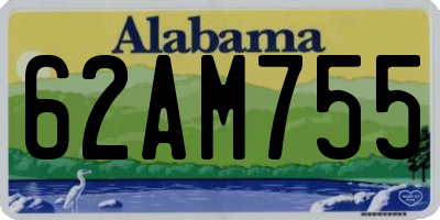 AL license plate 62AM755