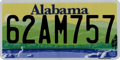 AL license plate 62AM757